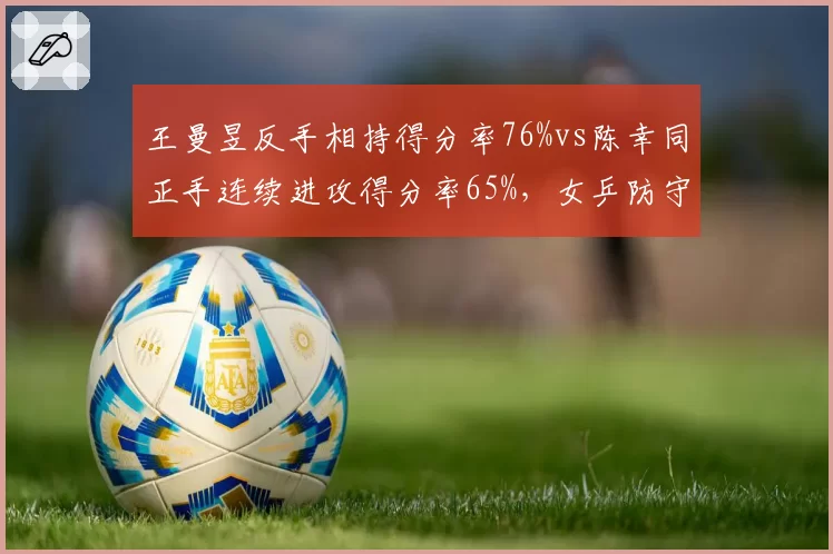 王曼昱反手相持得分率76%vs陈幸同正手连续进攻得分率65%，女乒防守反击与主动进攻